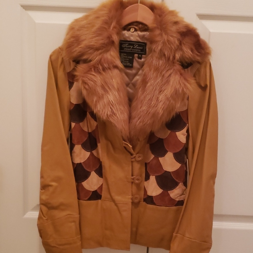 NWOT Terri Lewis Classic Luxuries Leather Jacket